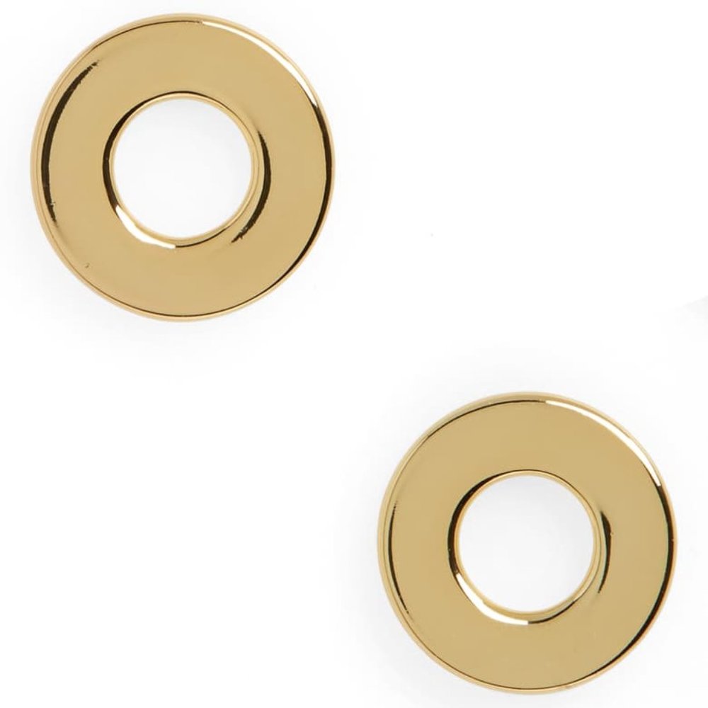 Gorjana Gold Jagger Cutout Circle Earrings!! -$35